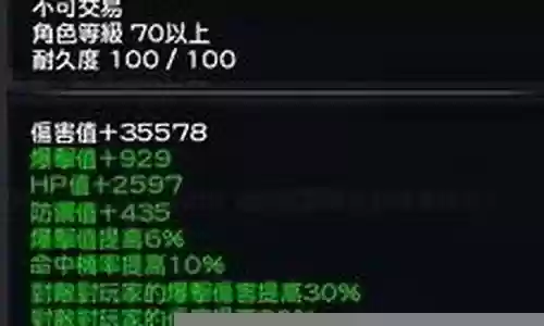 幻想神域斧头武器属性插图