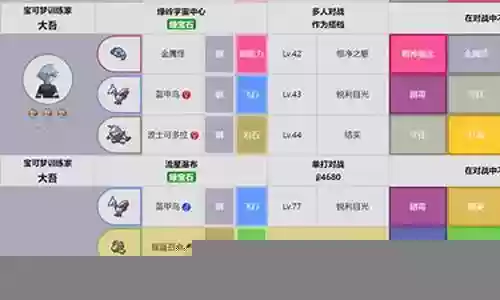 口袋妖怪大吾阵容搭配插图