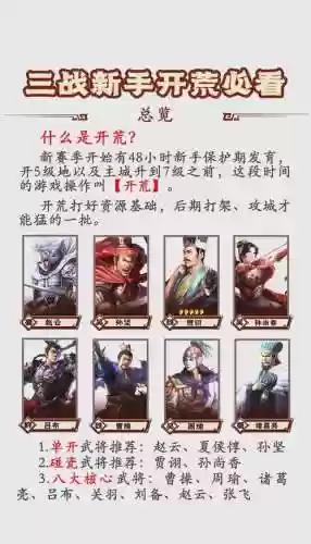 三国志战略版开荒六级阵容插图1