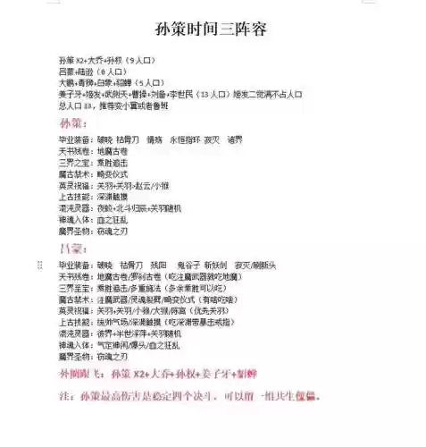 三英雄阵容插图1
