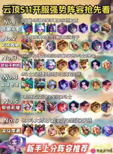水晶推荐阵容插图1