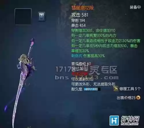 剑灵流星武器重置cd，剑灵流星武器和天空武器插图