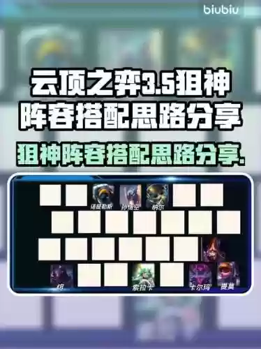 云顶之弈狙神阵容搭配最新，云顶狙神配什么阵容插图