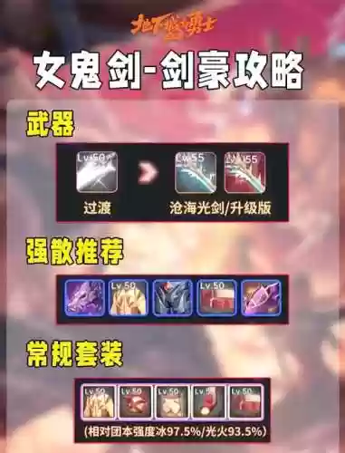 女剑皇巨剑流异界装备选择，女剑皇用什么武器好插图1
